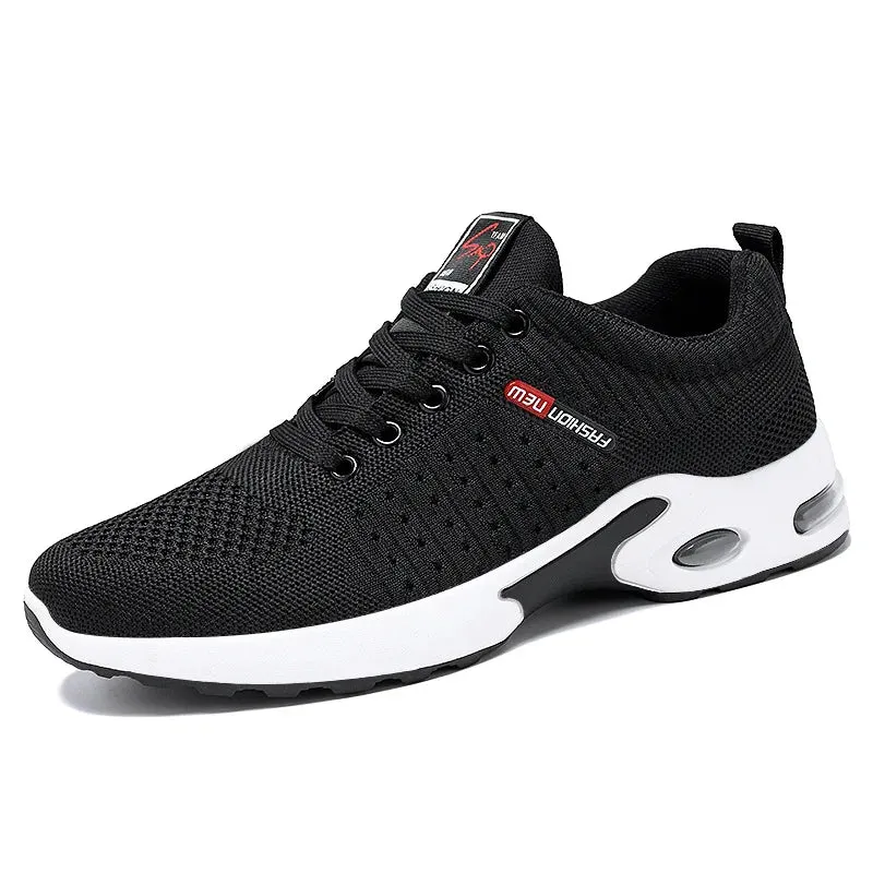 Professional White Running Shoes – Lightweight Designer Mesh Sneakers