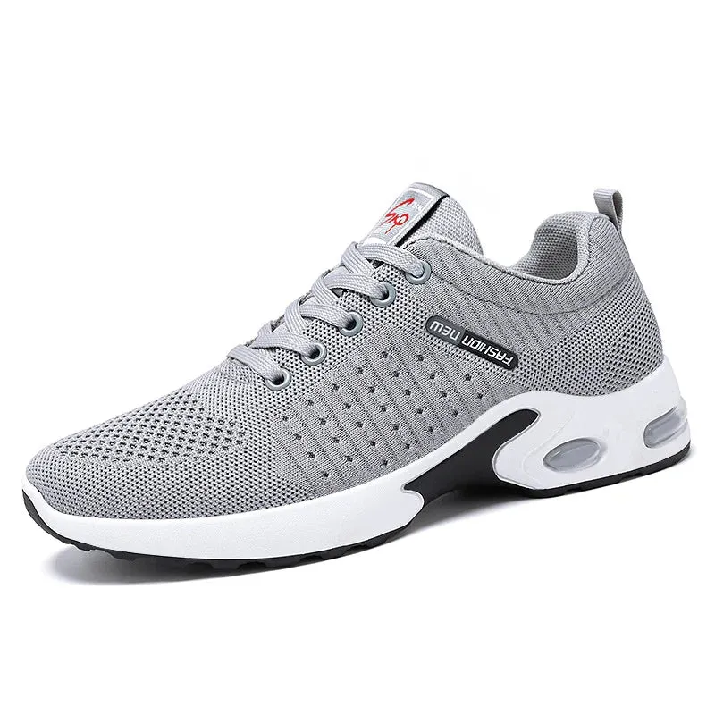 Professional White Running Shoes – Lightweight Designer Mesh Sneakers