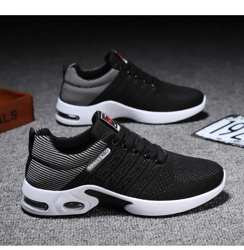 Professional White Running Shoes – Lightweight Designer Mesh Sneakers