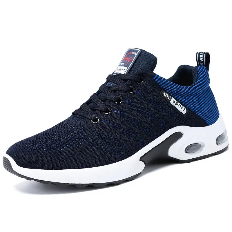 Professional White Running Shoes – Lightweight Designer Mesh Sneakers