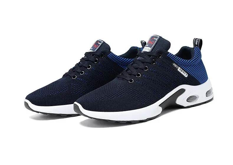Professional White Running Shoes – Lightweight Designer Mesh Sneakers