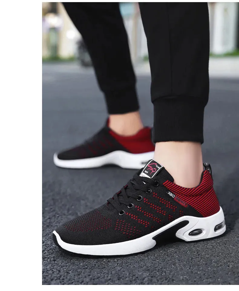Professional White Running Shoes – Lightweight Designer Mesh Sneakers