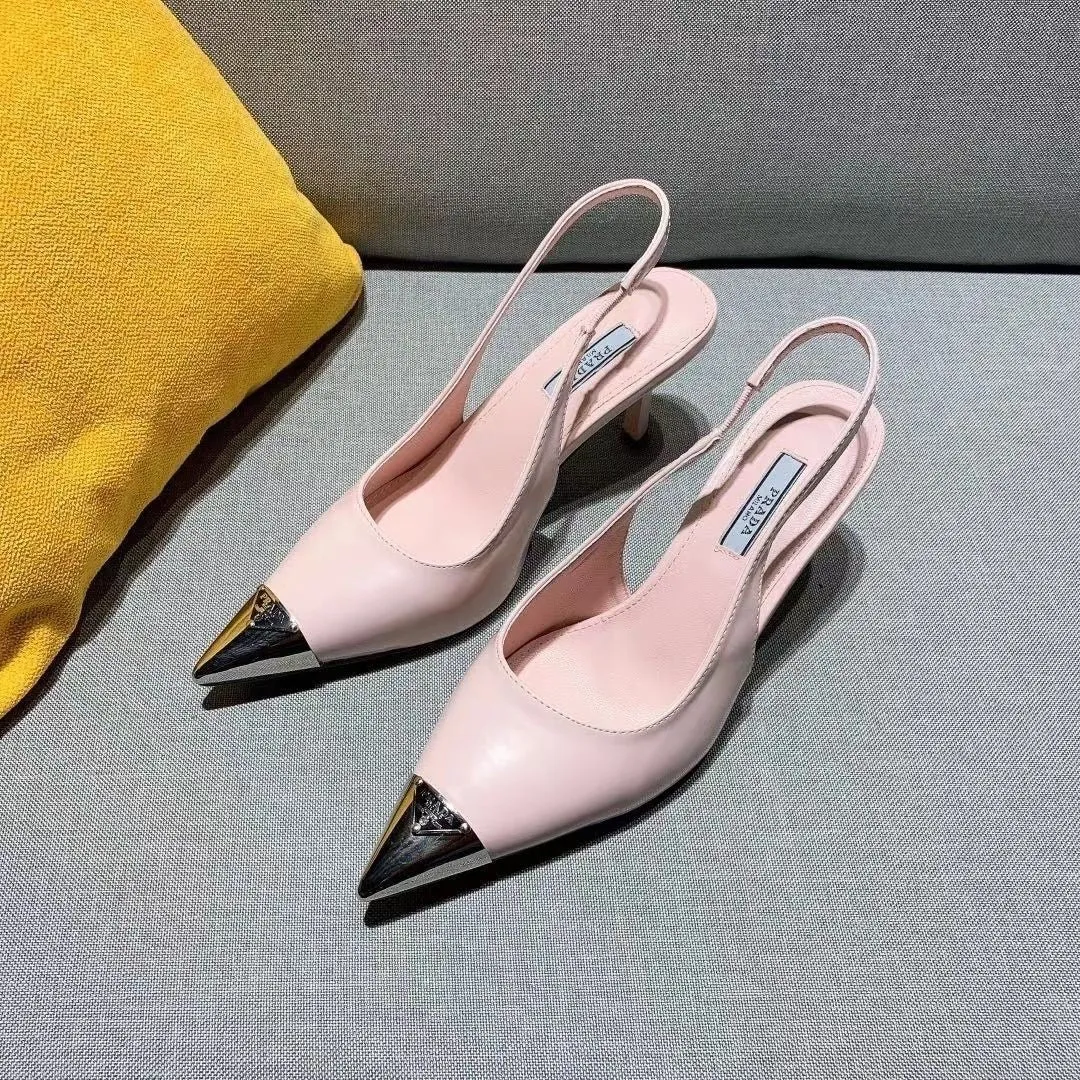 SE974 Brushed Leather Slingback Pumpsr  / Size5-10