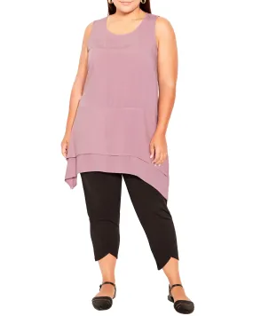 Selena Weekend Layered Tunic | Mauve
