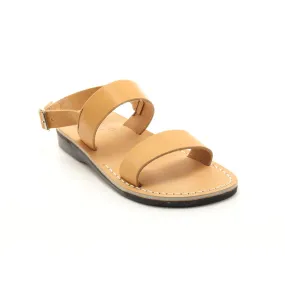 Shiloh - Tan leather double strap sandal