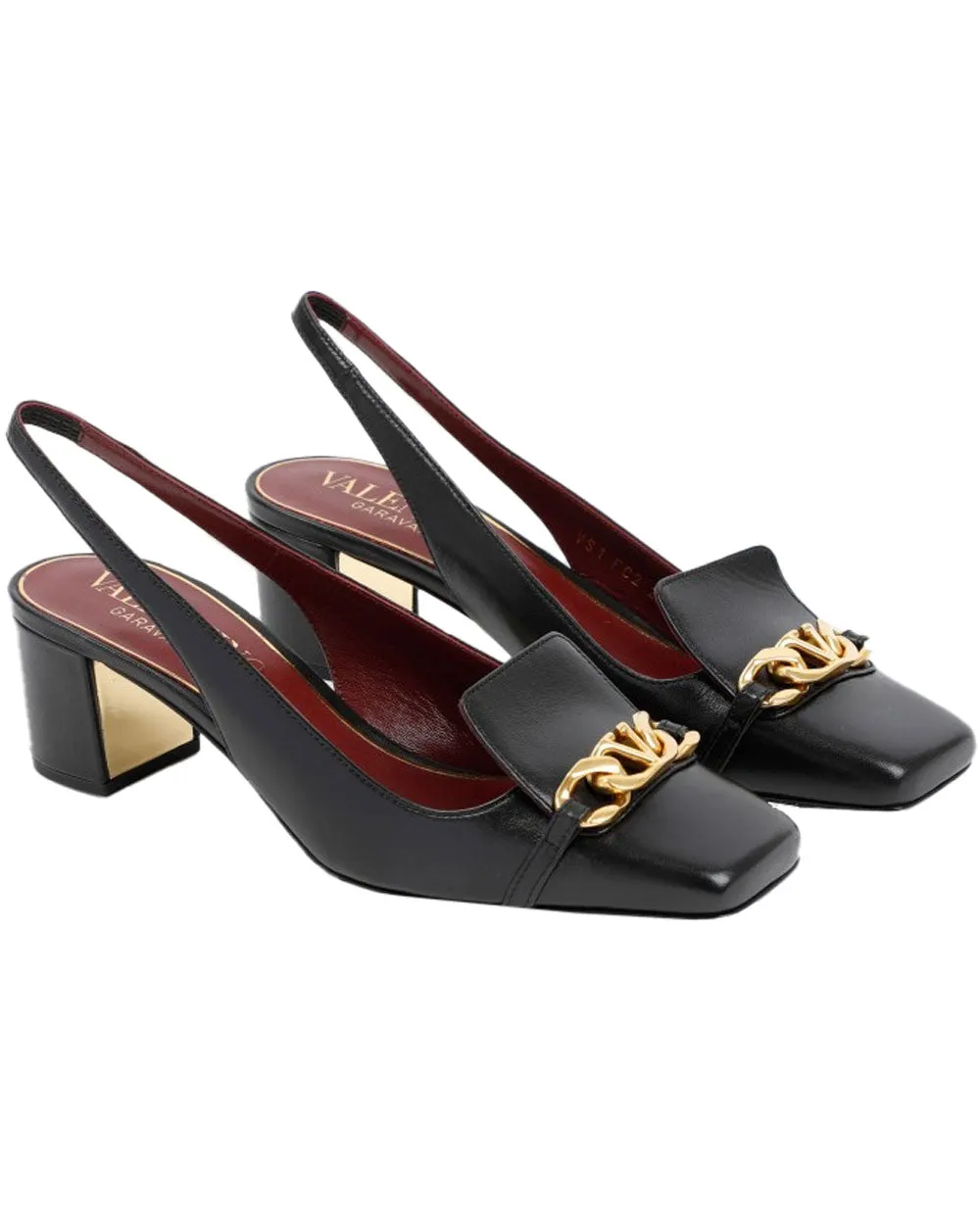 Slingback VLOGO Pump in Black