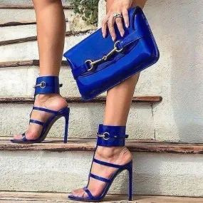 Strap High Heel Open Toe Buckle Sandals
