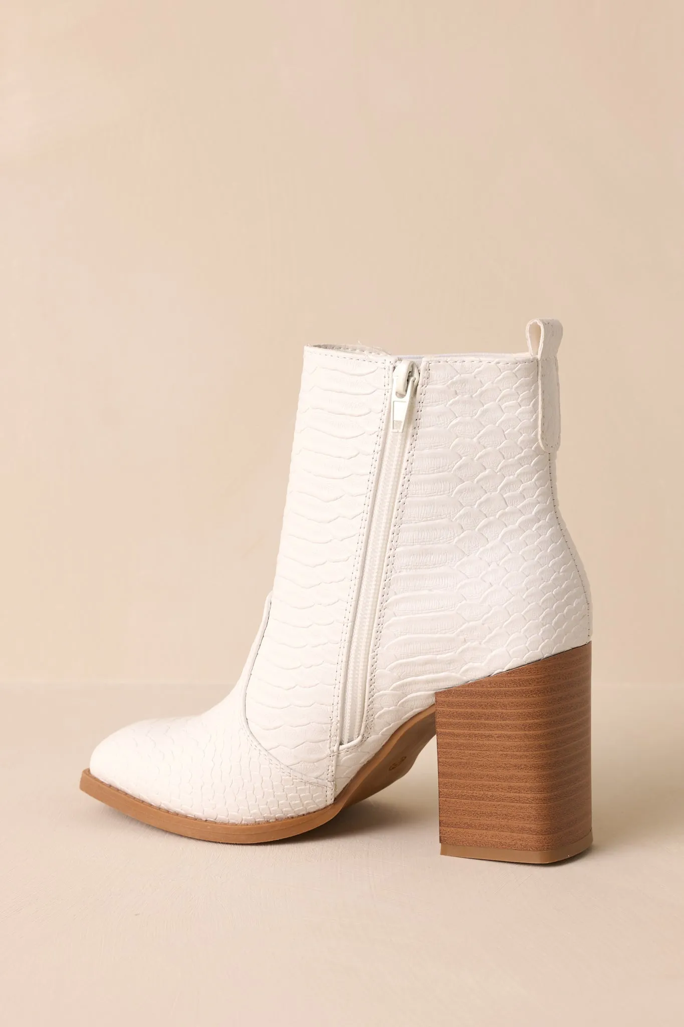 Sunshine Blues White Platform Ankle Boots