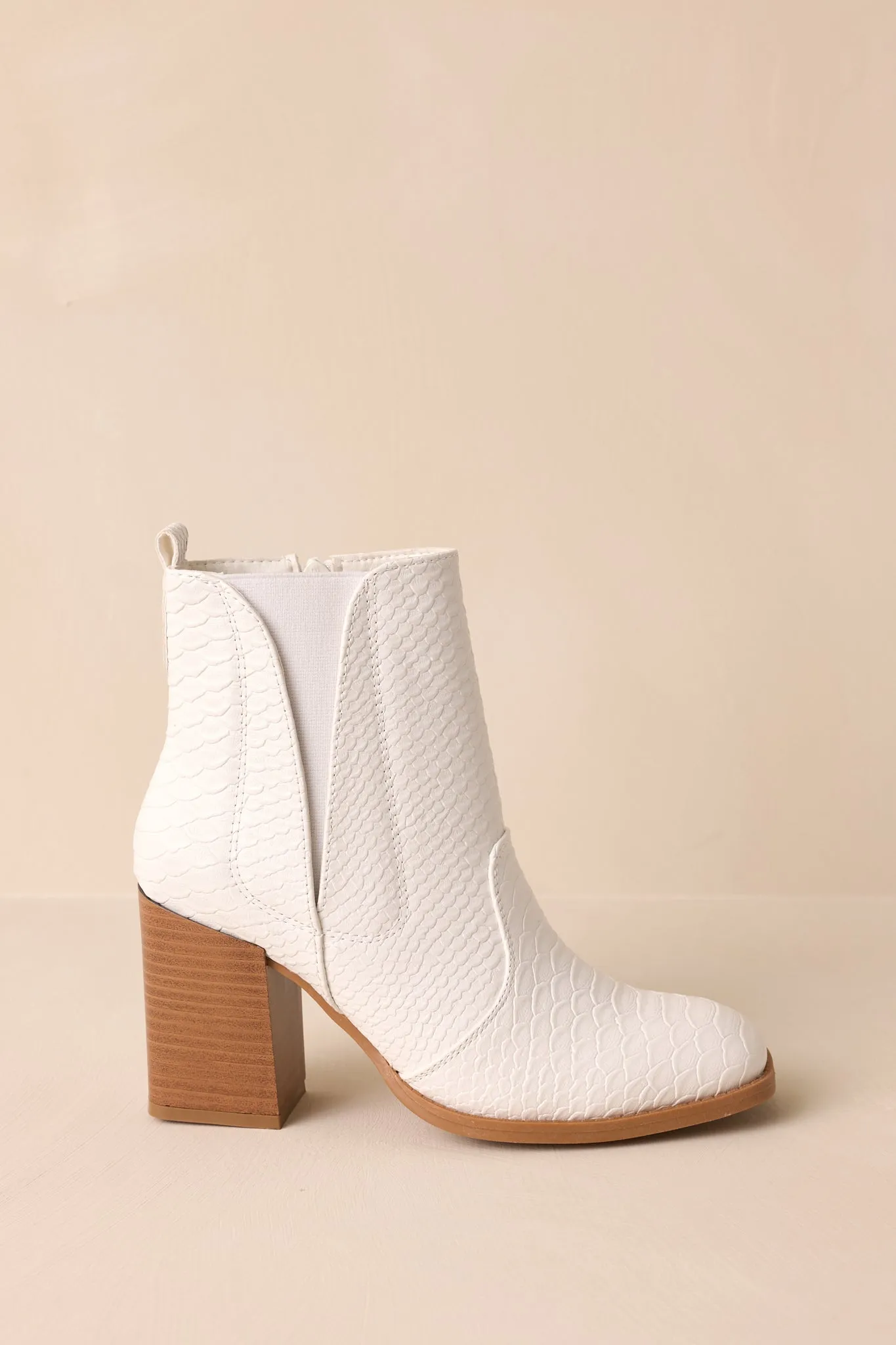 Sunshine Blues White Platform Ankle Boots