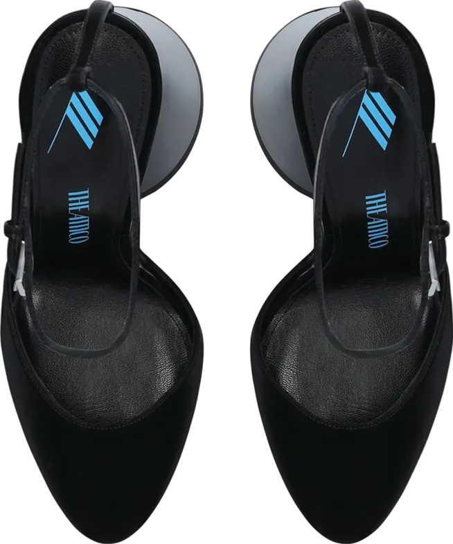 the Attico Black Luz Slingback Pumps 105 UK 5 EU 38 👠