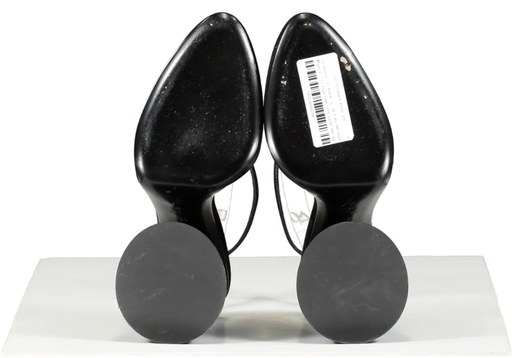 the Attico Black Luz Slingback Pumps 105 UK 5 EU 38 👠
