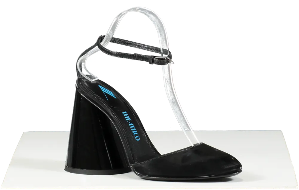 the Attico Black Luz Slingback Pumps 105 UK 5 EU 38 👠