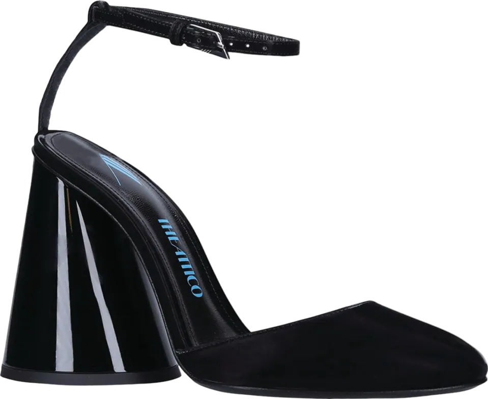 the Attico Black Luz Slingback Pumps 105 UK 5 EU 38 👠